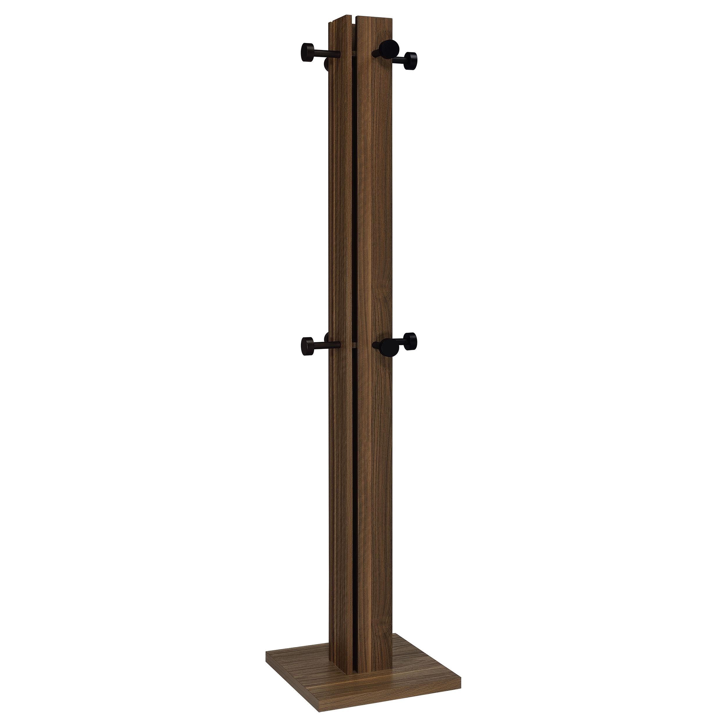 Coaster Rikkie Mid-Century Modern Walnut Coat Rack Model 983281