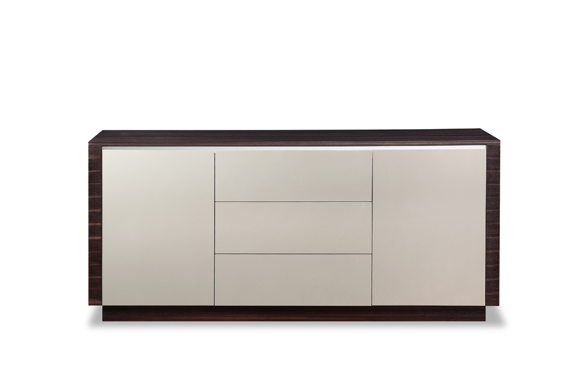 LA Furniture Caligari Modern Oak & Grey Gloss Buffet VGUNAC642-183 Contemporary Style by Vig Furnitrue Number 72370 Catch Home Goods
