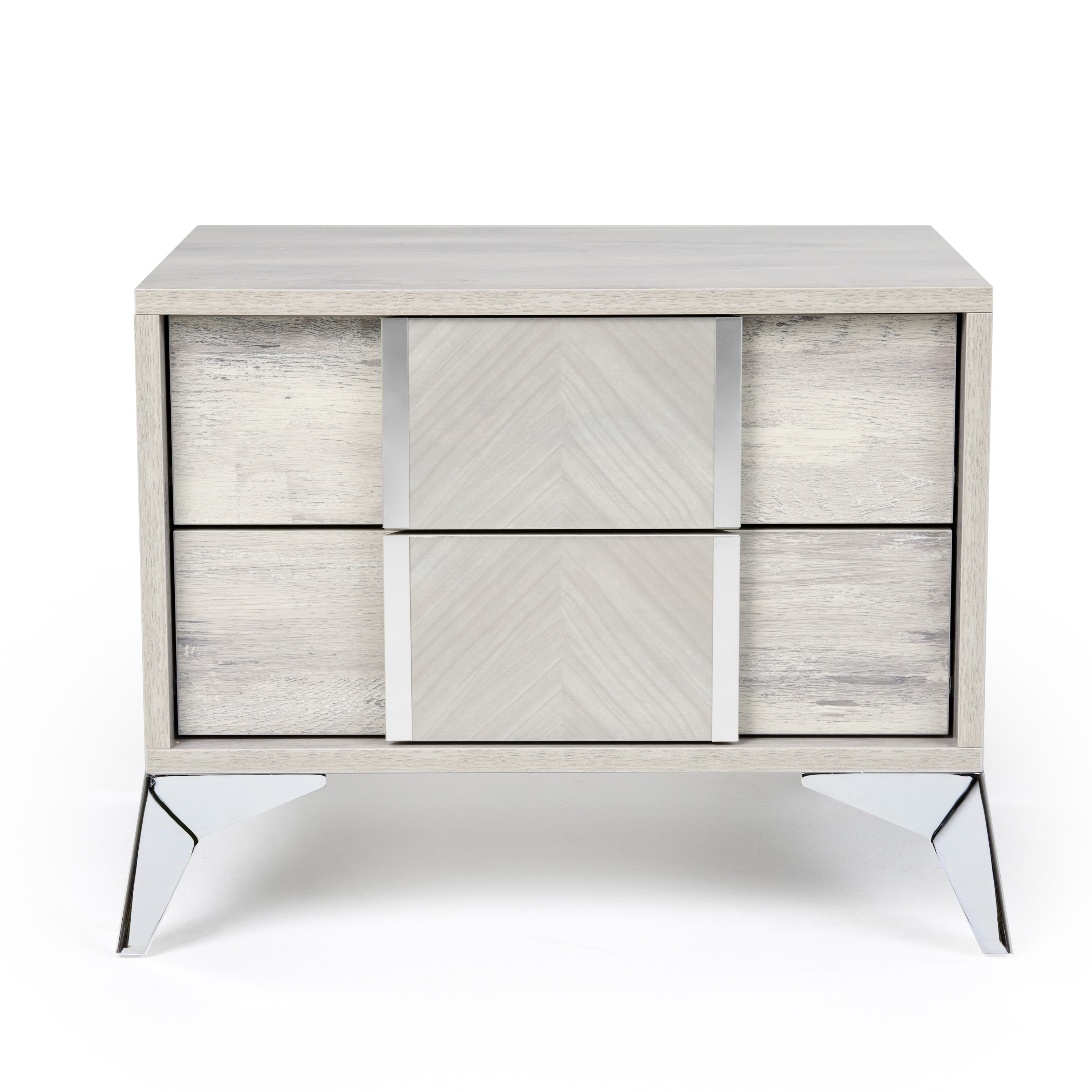 LA Furniture Alexa Italian Modern Grey Nightstand VGACALEXA-NS Contemporary Style by Vig Furnitrue Number 73700 Catch Home Goods