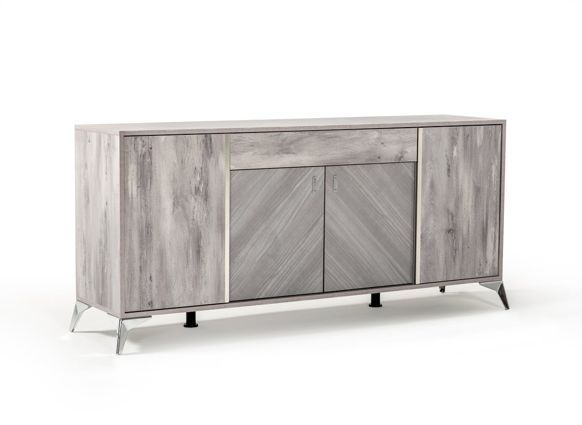 LA Furniture Alexa Italian Modern Grey Buffet VGACALEXA-BUF Contemporary Style by Vig Furnitrue Number 73705 Catch Home Goods