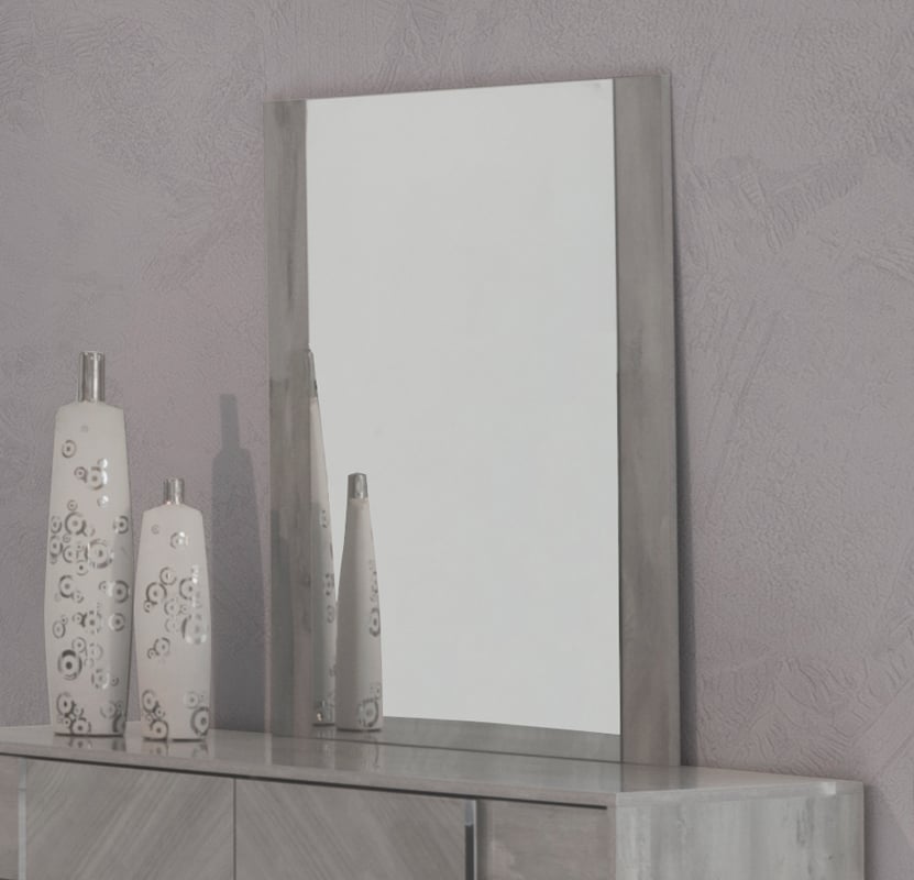 LA Furniture Alexa Italian Modern Grey Mirror VGACALEXA-MIR Contemporary Style by Vig Furnitrue Number 73703 Catch Home Goods