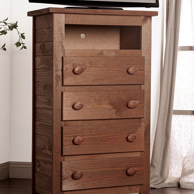 Furniture Of America Lea Rustic Mahogany Media Chest Model AM7000TV