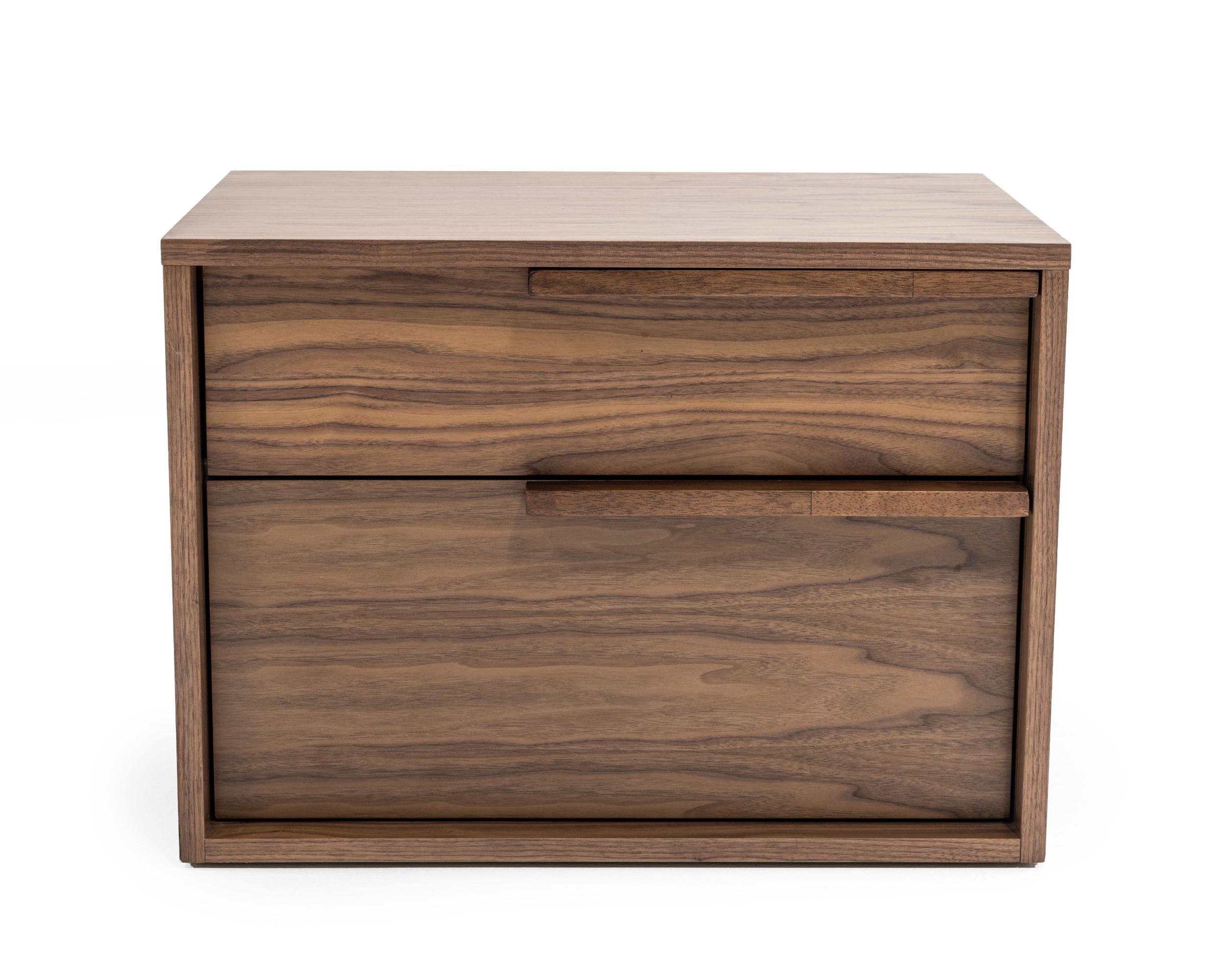 LA Furniture Amberlie Modern Walnut Nightstand VGMABR-96-WAL-NS Contemporary Style by Vig Furnitrue Number 78842 Catch Home Goods