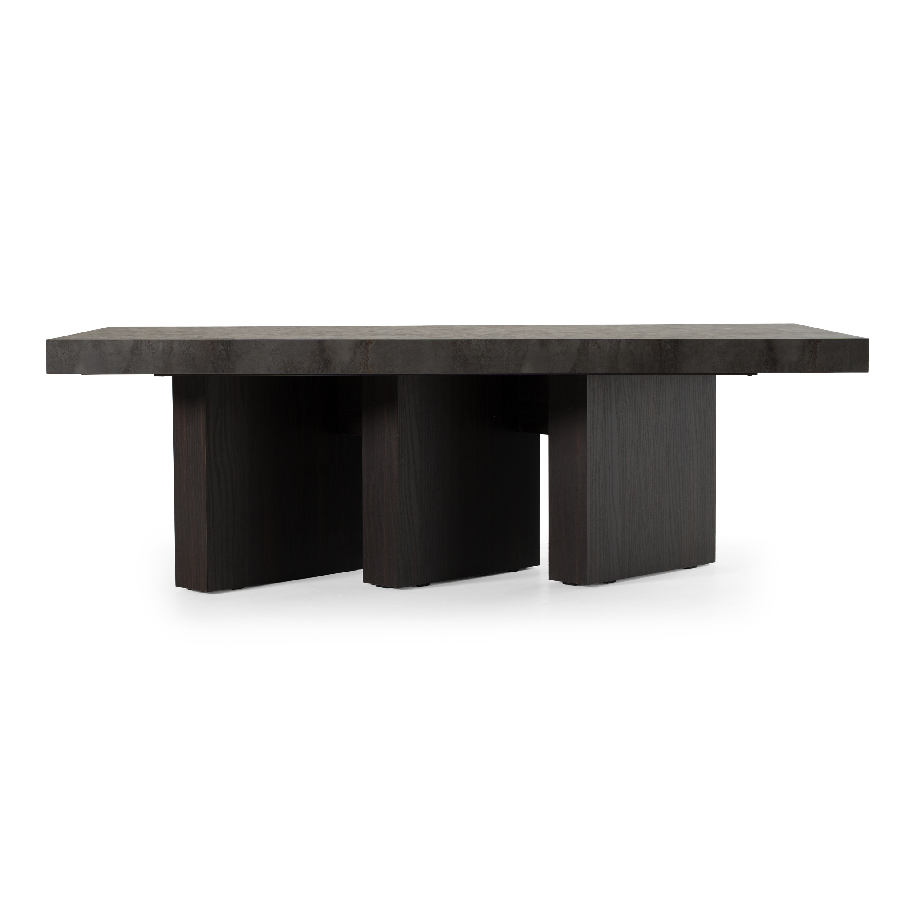 LA Furniture Amsterdam Modern Grey Volcano & Eucalyptus Oak Dining Table VGACAMSTERDAM-OAK-DT Contemporary Style by Vig Furnitrue Number 78703|78703A Catch Home Goods
