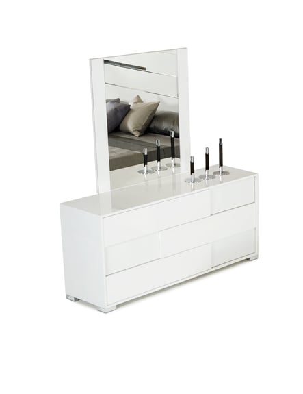 LA Furniture Monza Italian Modern White Dresser VGACMONZA-DSR Contemporary Style by Vig Furnitrue Number 17591B Catch Home Goods