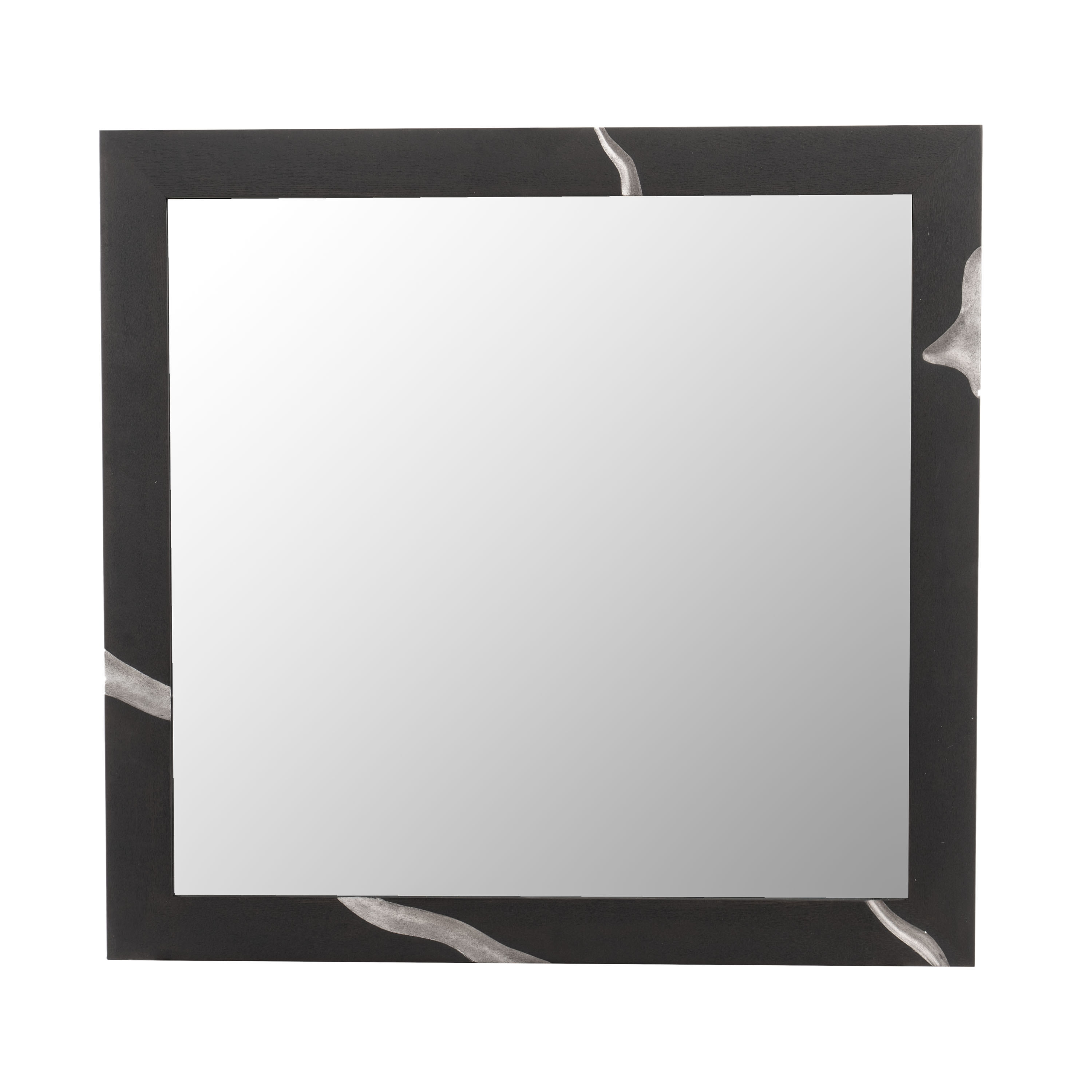 LA Furniture Aspen Modern Matte Brown Ash & Silver Mirror VGVCJ1801-M-BRN Contemporary Style by Vig Furnitrue Number 81182 Catch Home Goods