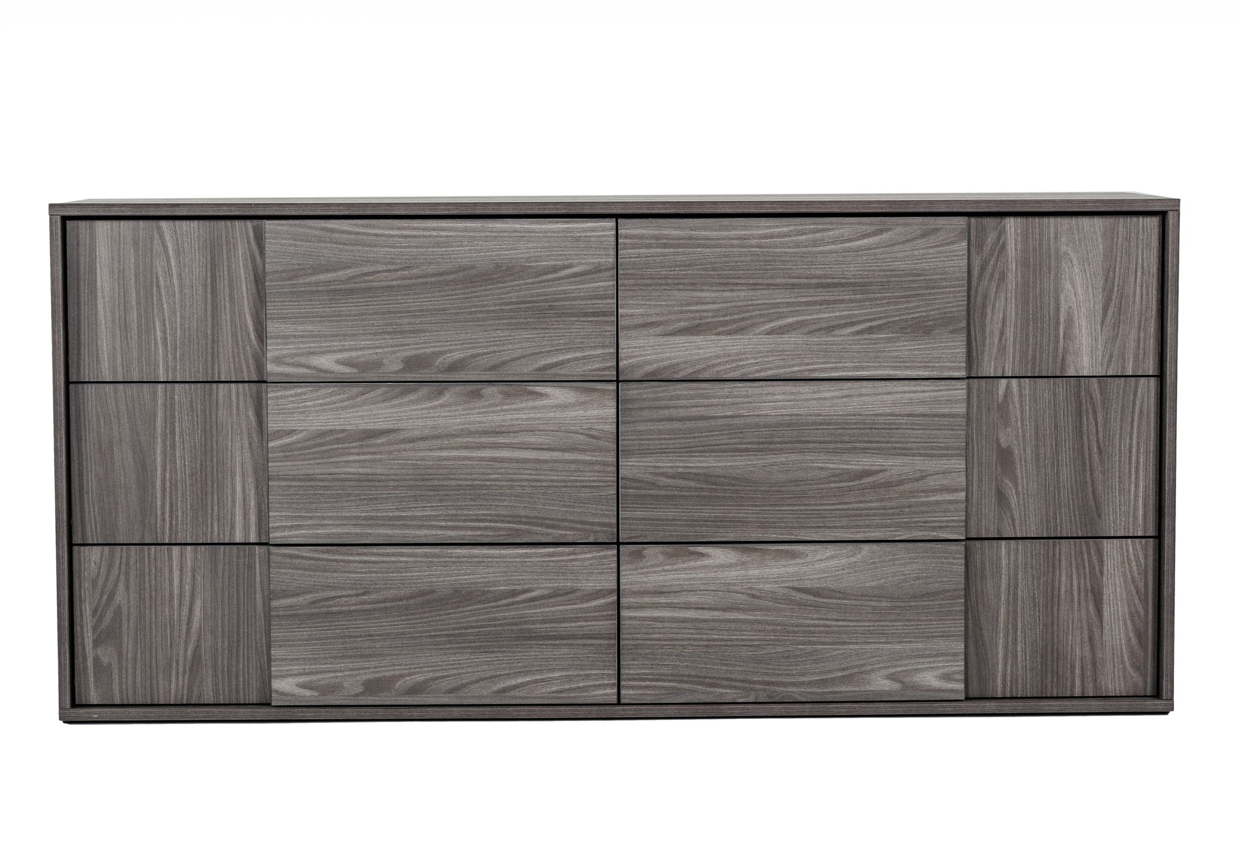 LA Furniture Asus Italian Modern Elm Grey Dresser VGACASUS-DRS-GRY-1 Contemporary Style by Vig Furnitrue Number 76497 Catch Home Goods