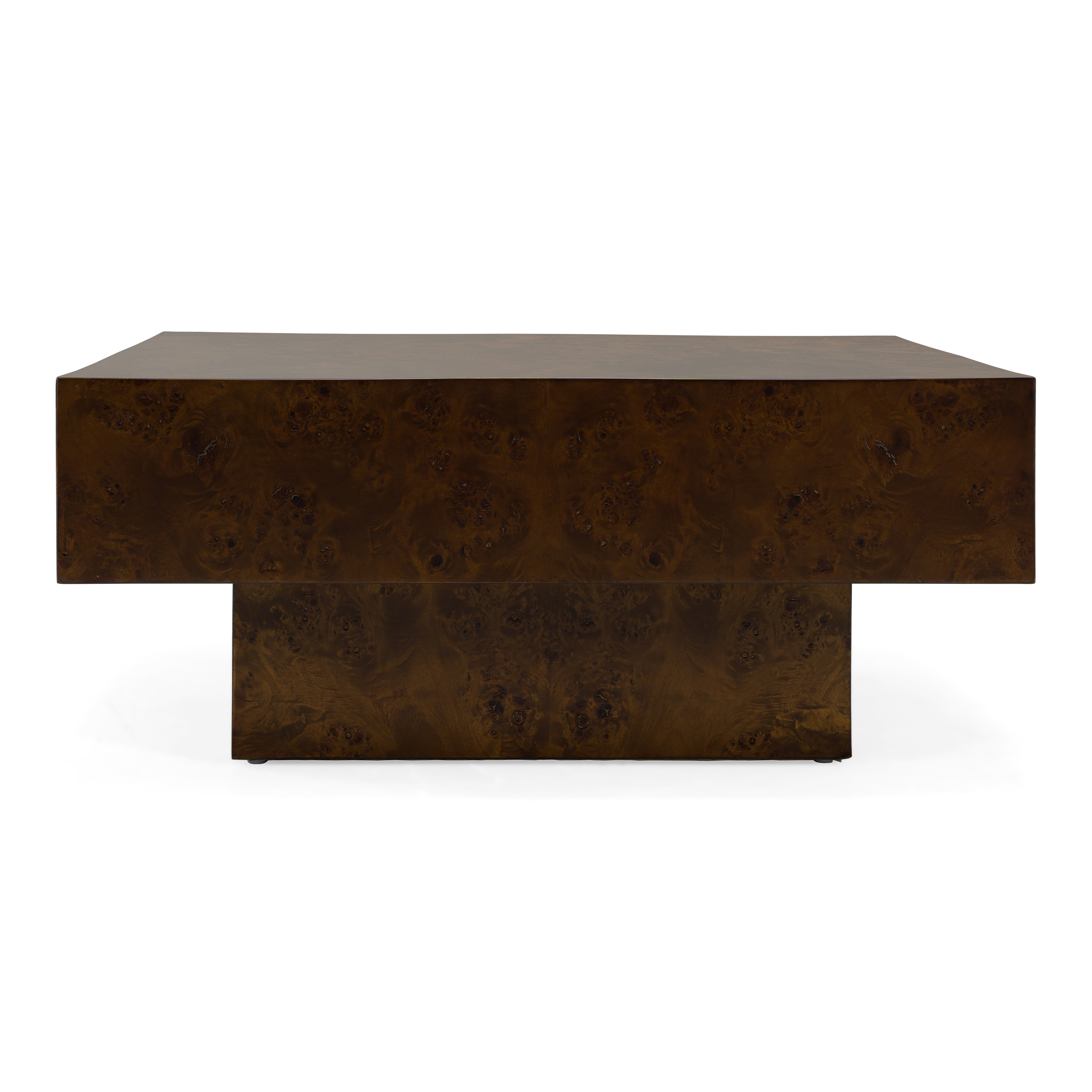 LA Furniture August Modern Dark Walnut Burl Square Coffee Table VGMY-5377-WAL Contemporary Style by Vig Furnitrue Number 85793 Catch Home Goods