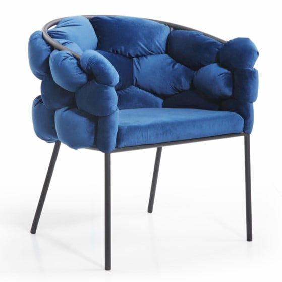LA Furniture Debra Modern Blue Fabric Dining Chair VGVCB202-BLU Contemporary Style by Vig Furnitrue Number 73974 Catch Home Goods