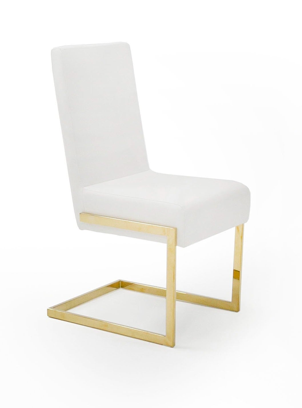 LA Furniture Batavia Modern White & Gold Dining Chair (Set of 2) VGEWF3131BM-WHT-DC Contemporary Style by Vig Furnitrue Number 79218Z Catch Home Goods