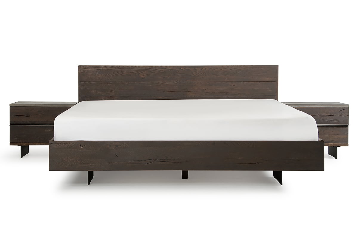 LA Furniture Selma Modern Dark Aged Oak Queen Bed VGEDSELMA-BED-Q Contemporary Style by Vig Furnitrue Number 72409 Catch Home Goods