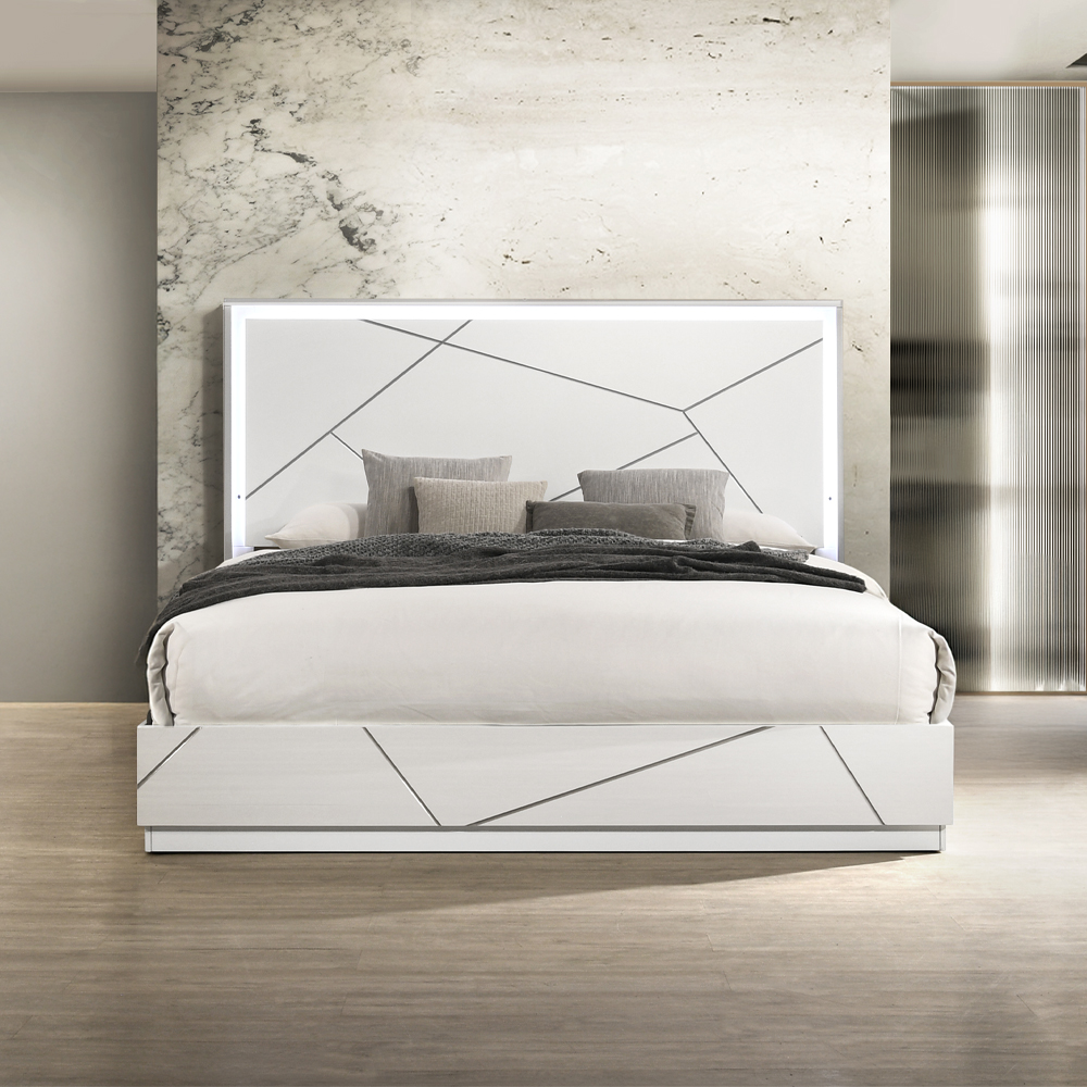Acme Esther Eastern King Bed with LED Model BD05881EK