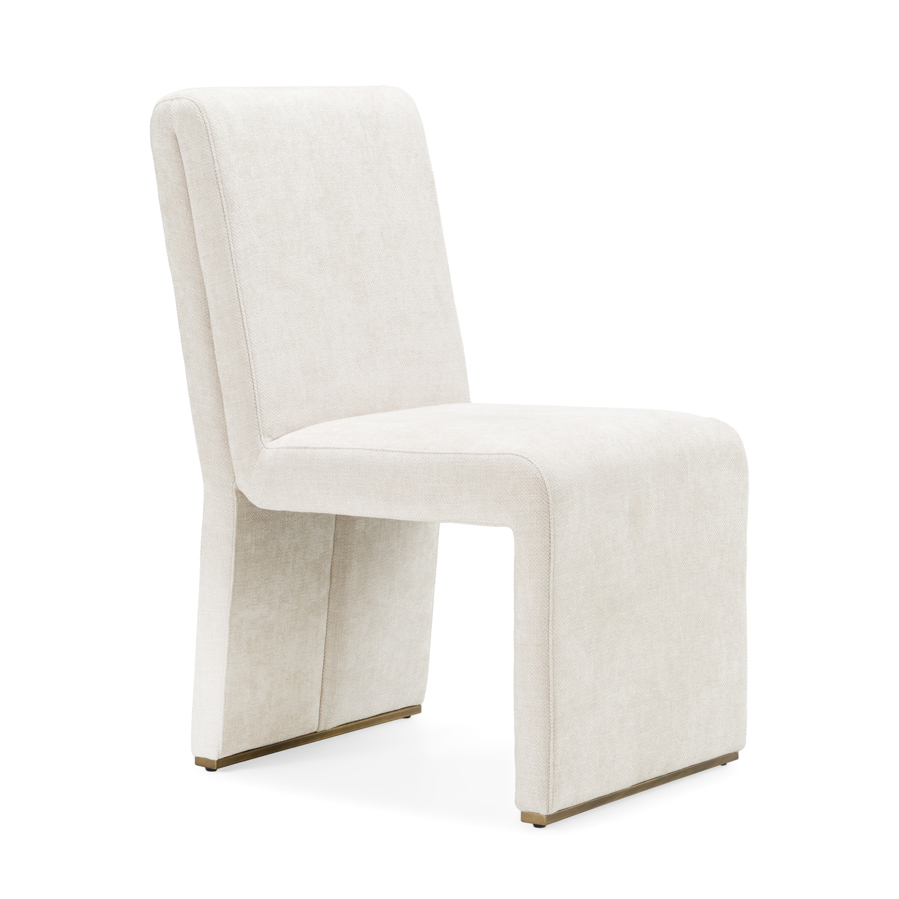 LA Furniture Bounty Modern Beige Fabric + Antique Brass Dining Chair (Set of 2) VGFA-CH531-BGE Contemporary Style by Vig Furnitrue Number 83091Z Catch Home Goods