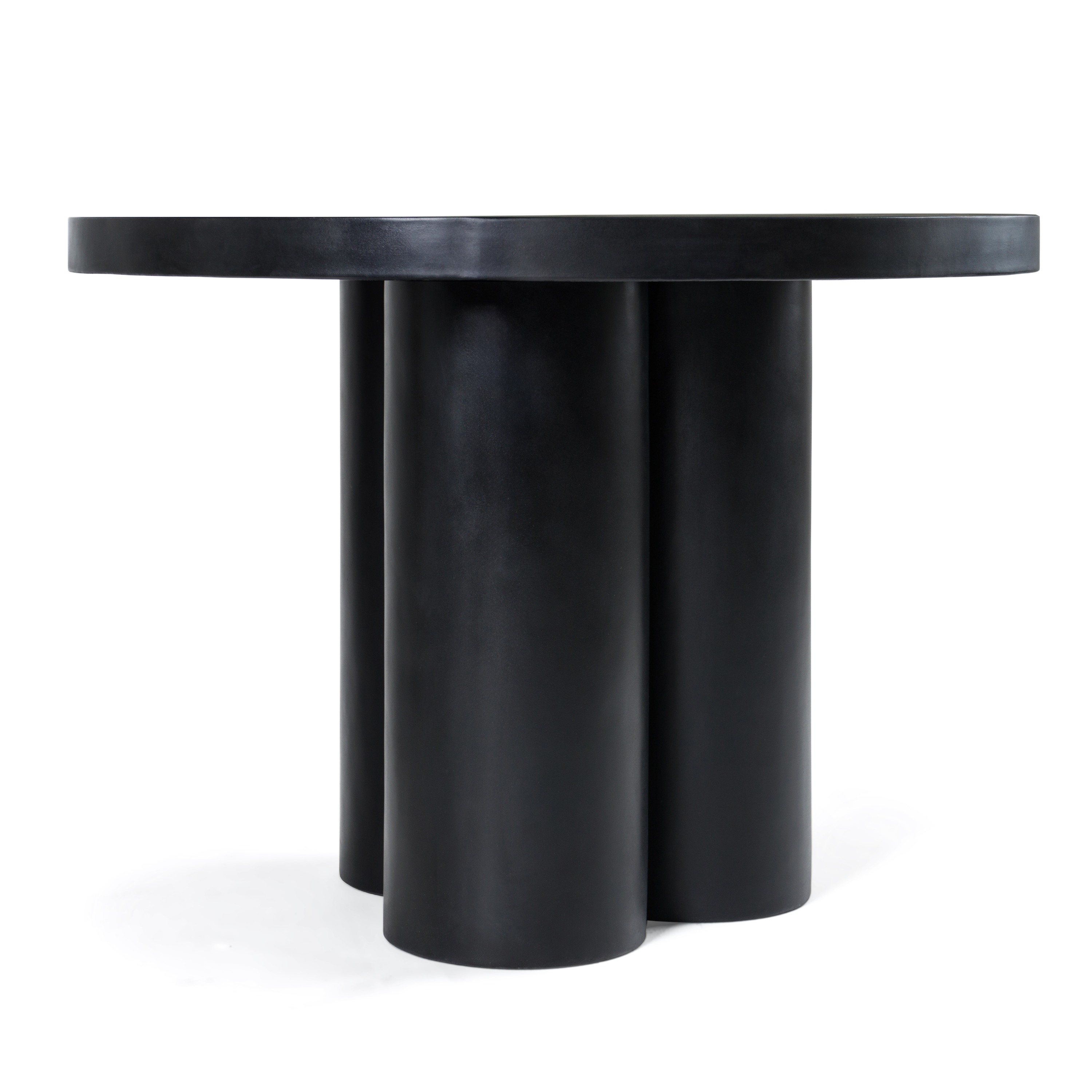 LA Furniture Bruni Modern Black Concrete Round Dining Table VGGR-623810-BLK Contemporary Style by Vig Furnitrue Number 81840 Catch Home Goods