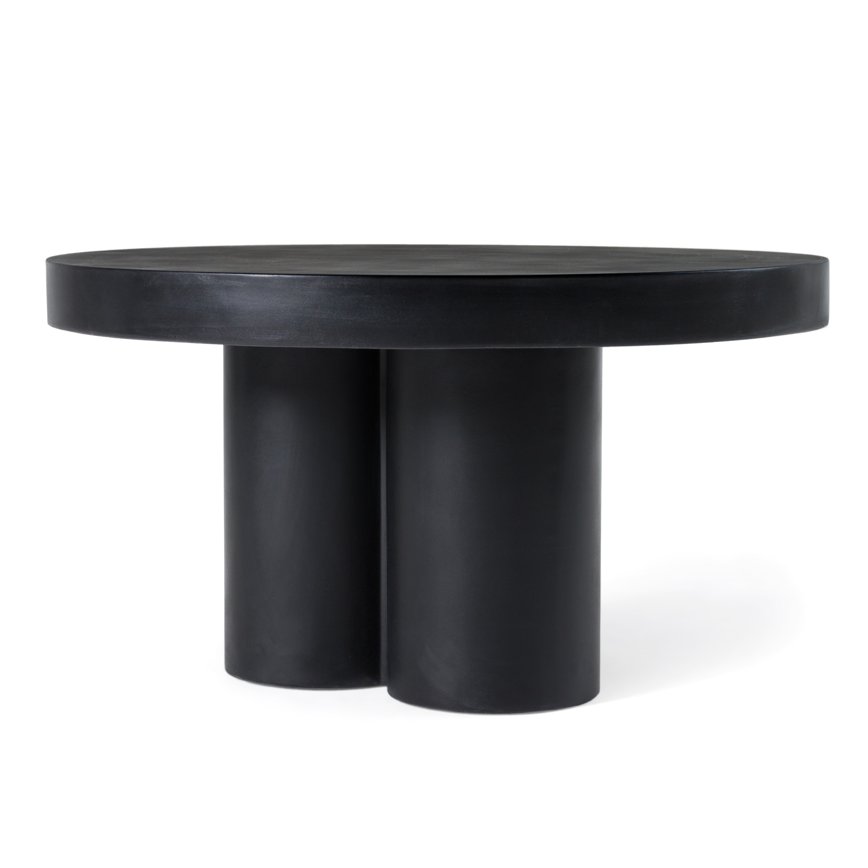 LA Furniture Bruni Modern Black Concrete Coffee Table VGGR-623840-BLK Contemporary Style by Vig Furnitrue Number 81842 Catch Home Goods