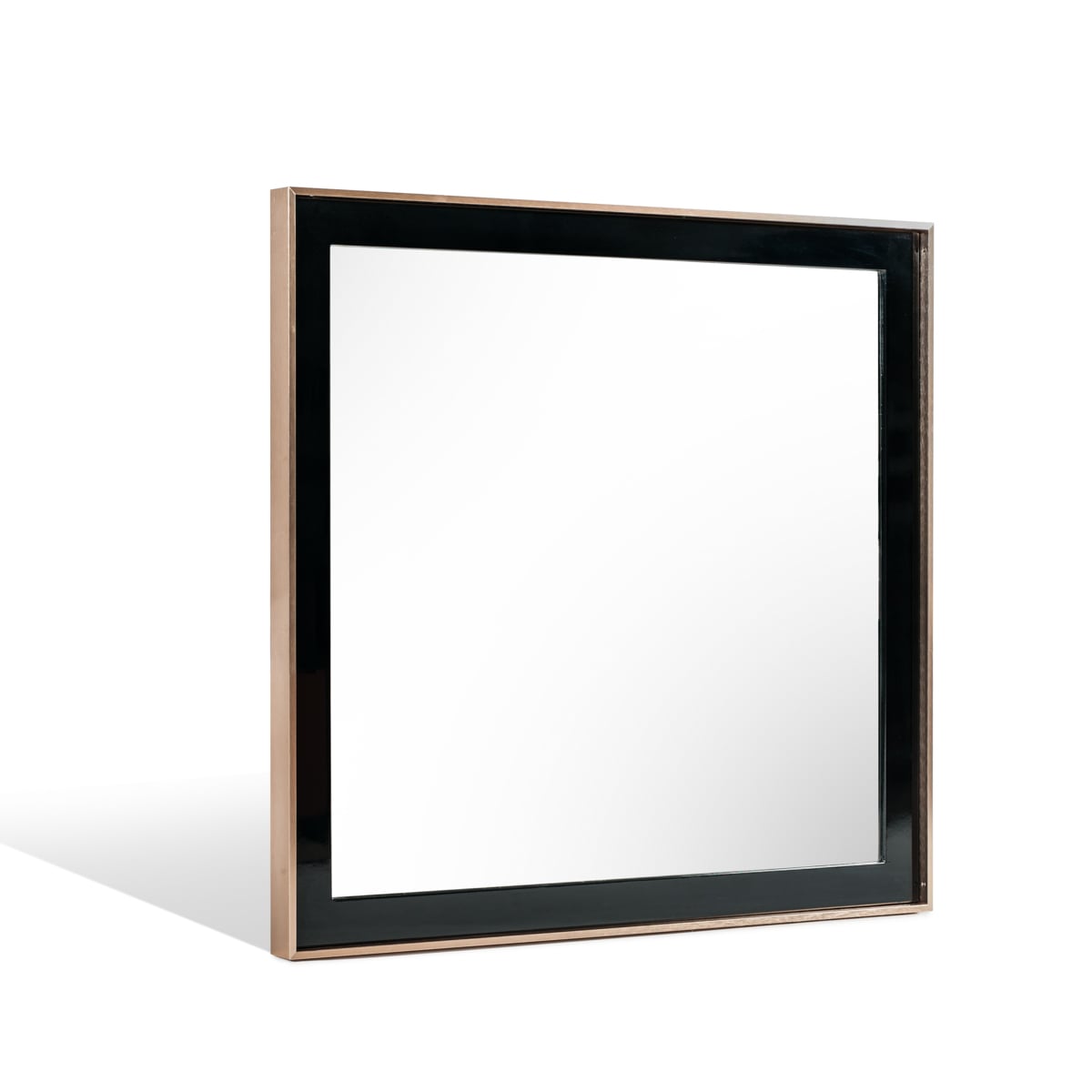 LA Furniture Cartier Modern Black & Rosegold Mirror VGVCJ-A002-M Contemporary Style by Vig Furnitrue Number 72156 Catch Home Goods