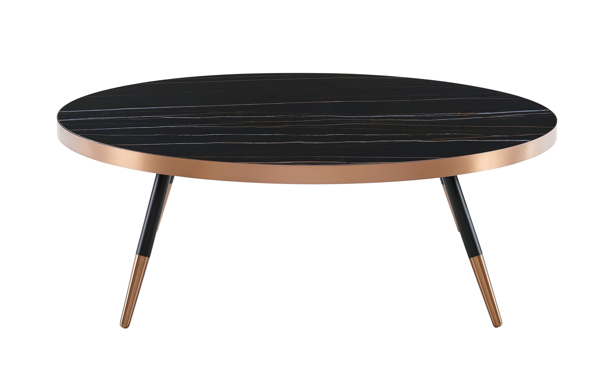 LA Furniture Cayson Modern Black Ceramic Coffee Table VGEWCT1015-3AA-BLK-CT Contemporary Style by Vig Furnitrue Number 78007 Catch Home Goods