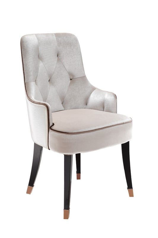 LA Furniture Larissa Modern Cream Dining Chair VGUNCC016-WHT Contemporary Style by Vig Furnitrue Number 70827|70827A Catch Home Goods