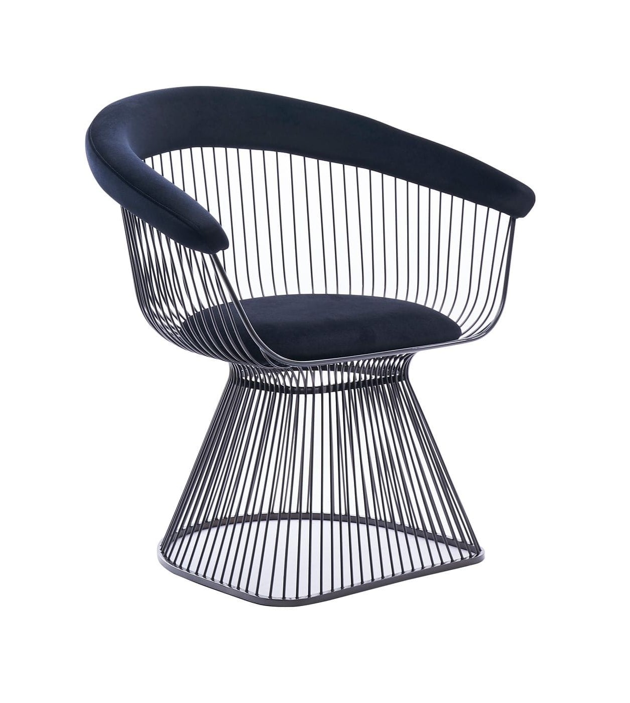 LA Furniture Chandler Modern Black Velvet & Black Stainless Steel Dining Chair VGZAY007-1-BLK-DC Contemporary Style by Vig Furnitrue Number 78567 Catch Home Goods
