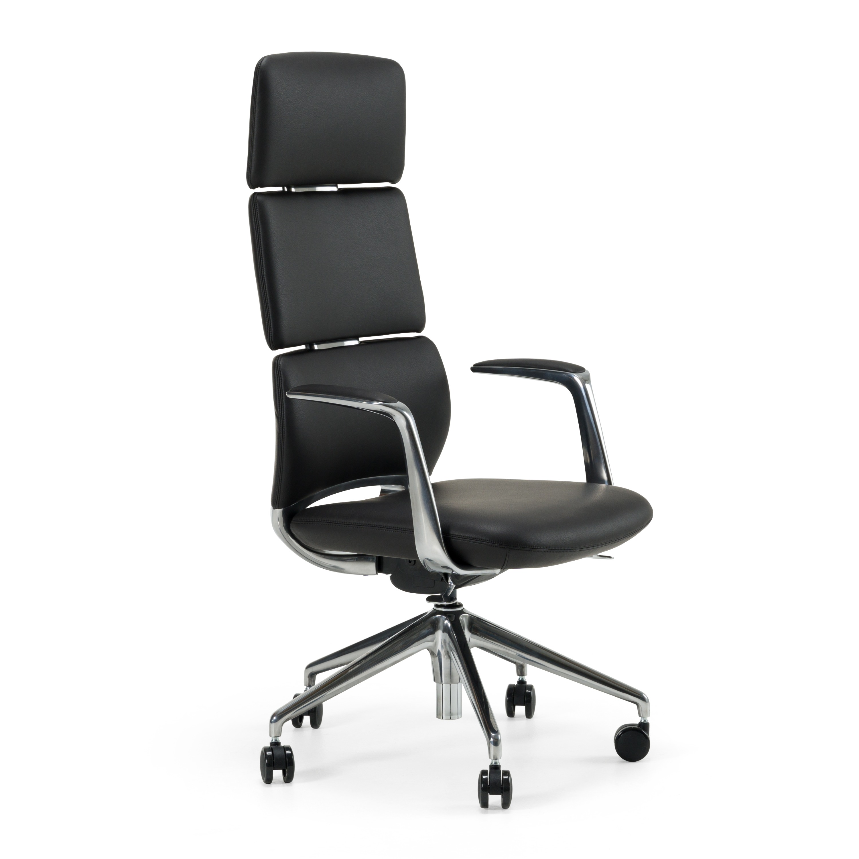 LA Furniture Clyne Modern Black Vegan Leather Executive Office Chair VGFU-FK013-A11-BLK Contemporary Style by Vig Furnitrue Number 83178 Catch Home Goods