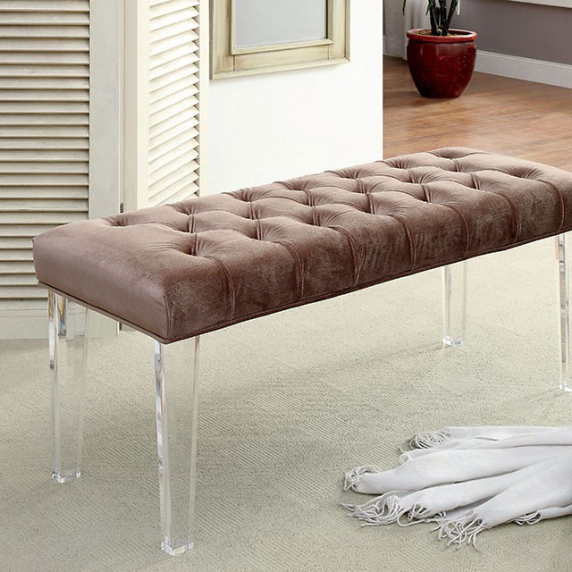 Furniture Of America Mahony Contemporary Brown Bench Model CM-BN6202BR