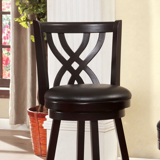 Furniture Of America Wendel Transitional Espresso Bar Stool Model CM-BR6242-29"H Bar Stool
