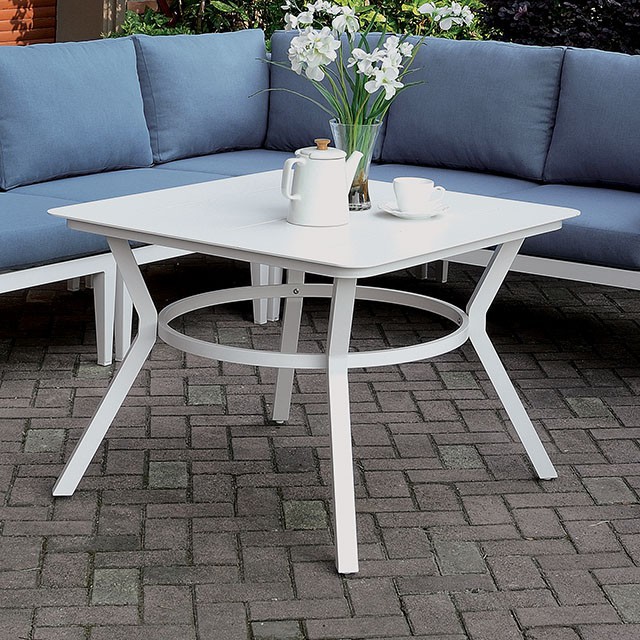 Furniture Of America Sharon Contemporary White Patio Table Model CM-OS2139-T