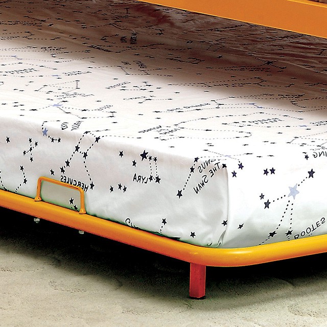 Furniture Of America Rainbow Contemporary Orange Trundle Model CM-TR1032OR