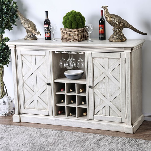 Furniture Of America Georgia Transitional Antique White Server Model CM3089SV