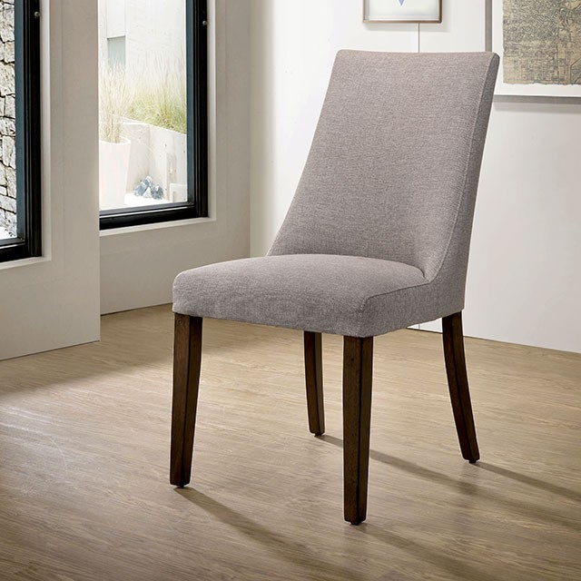 Furniture Of America Woodworth Rustic Walnut Padded Side Chair (2/Ctn) Model CM3114SC-2PK