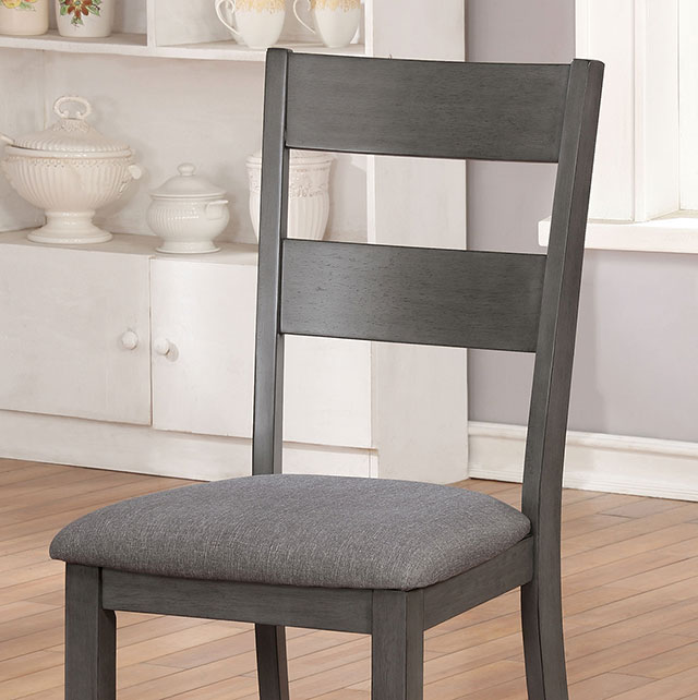 Furniture Of America Juniper Transitional Gray Side Chair (2/Ctn) Model CM3162SC-2PK