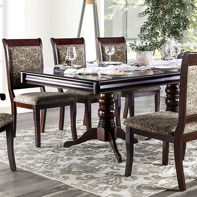 Furniture Of America St. Nicholas Transitional Antique Cherry Dining Table Model CM3224T-TABLE