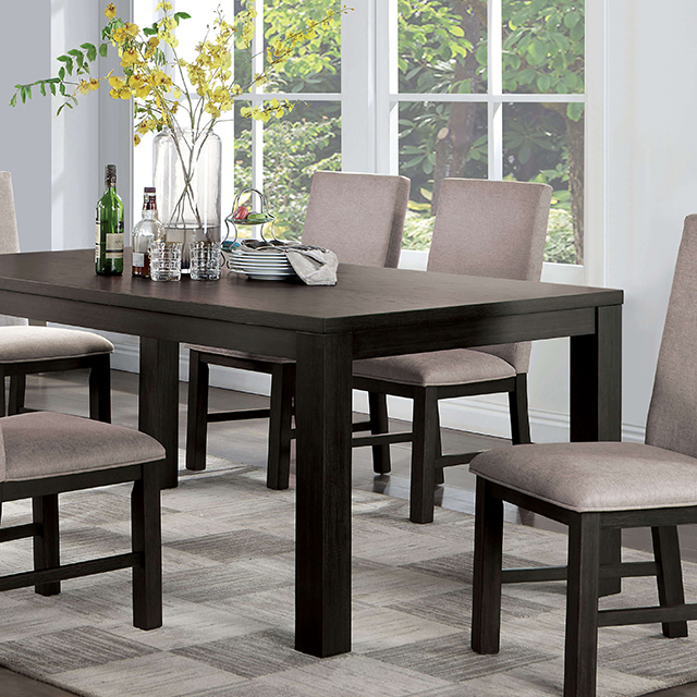 Furniture Of America Umbria Transitional Antique Black/Gray Dining Table Model CM3252BK-T