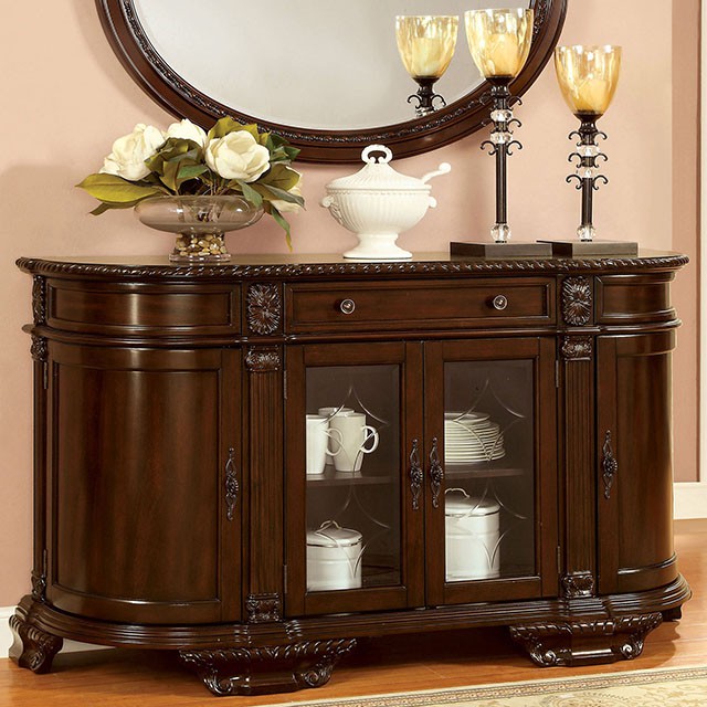 Furniture Of America Bellagio Traditional Brown Cherry Server Model CM3319SV