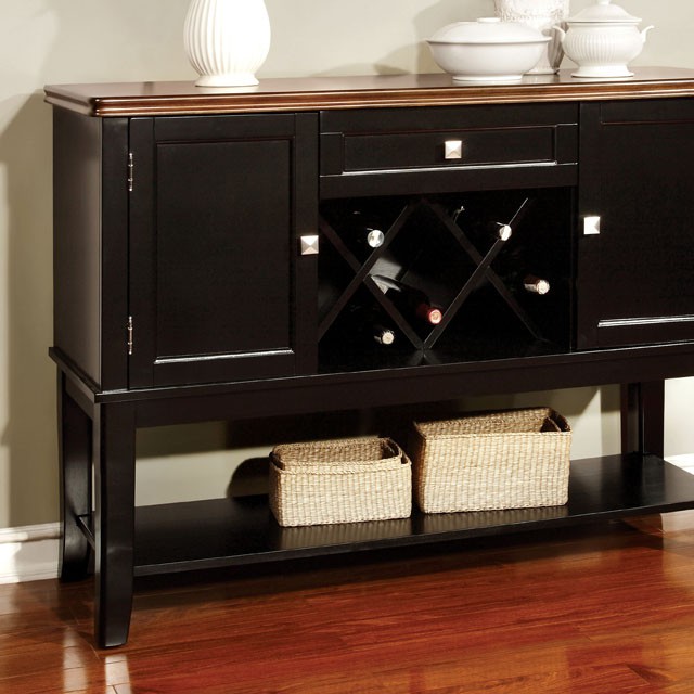 Furniture Of America Dover Transitional Black/Cherry Server Model CM3326BC-SV