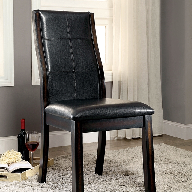 Furniture Of America Townsend Transitional Brown Cherry Side Chair (2/Box) Model CM3339DK-SC-2PK