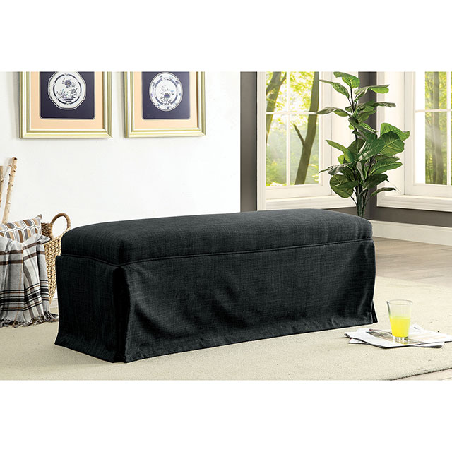 Furniture Of America Kortrijk Transitional Dark Gray Bench Model CM3341BN-DG-3A