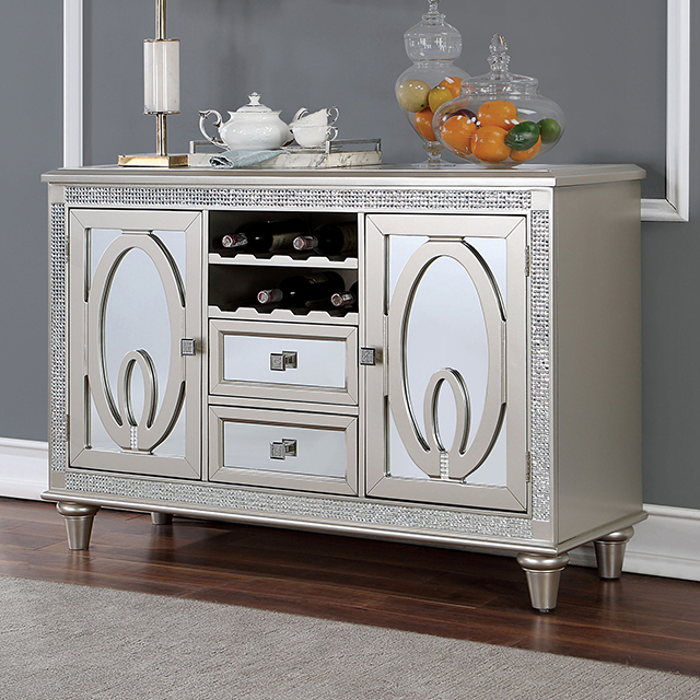 Furniture Of America Cathalina Transitional Silver Server Model CM3541SV-SV