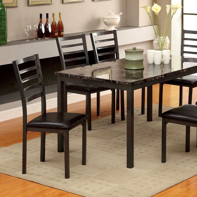 Furniture Of America Colman Transitional Black Dining Table Model CM3615T-60