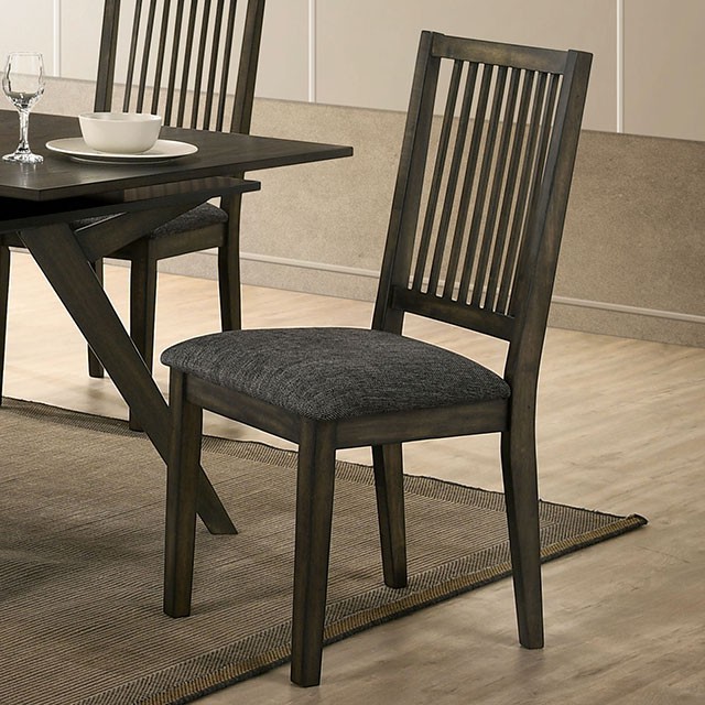 Furniture Of America Cherie Transitional Gray Side Chair (2/Ctn) Model CM3724SC-2PK