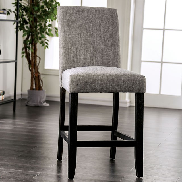 Furniture Of America Brule Transitional Light Gray Counter Ht. Side Chair (2/Ctn) Model CM3736LG-PC-2PK