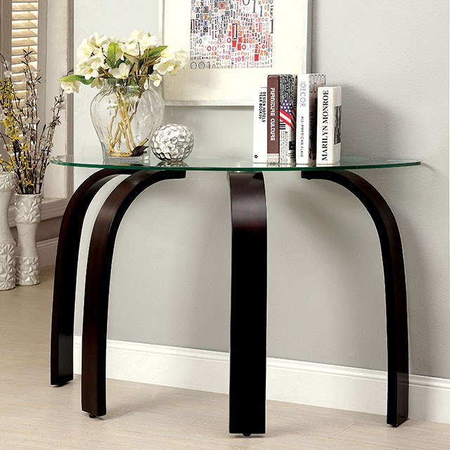 Furniture Of America Nieve Contemporary Dark Walnut Sofa Table Model CM4311S-PK