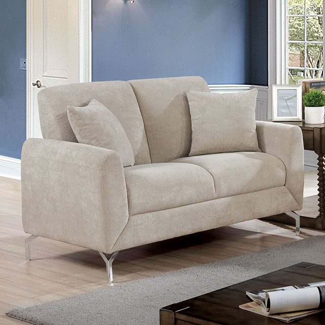 Furniture Of America Lauritz Transitional Light Gray Loveseat Model CM6088LG-LV