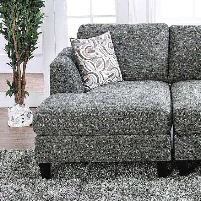 Furniture Of America Lowry Transitional Gray Left Chaise Model CM6363-LCE