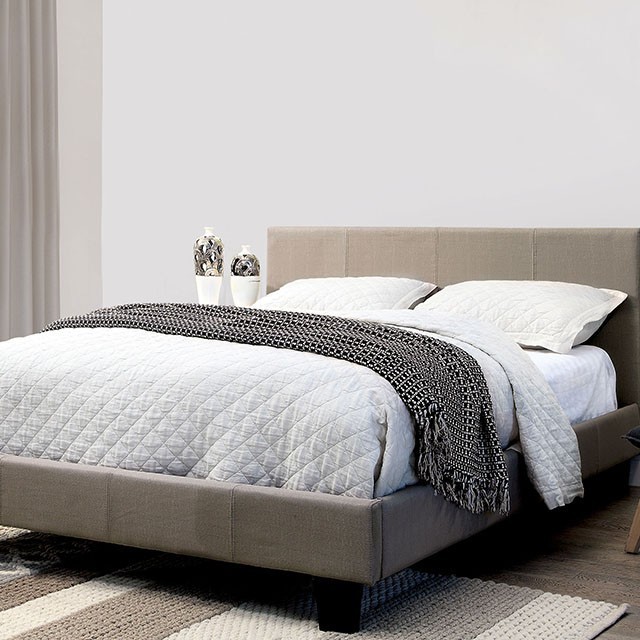 Furniture Of America Sims Contemporary Gray Bed Model CM7078GY-E.King Bed