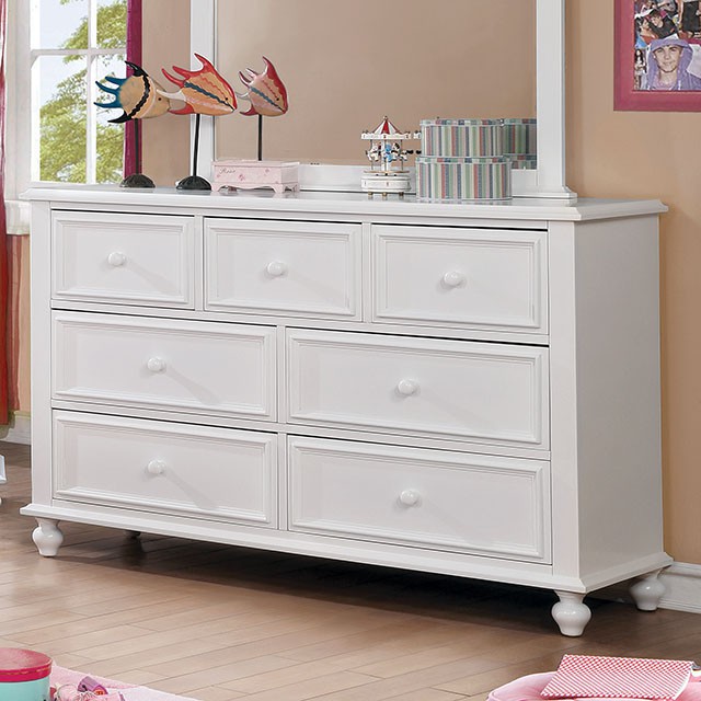 Furniture Of America Olivia Traditional White Dresser Model CM7155WH-D