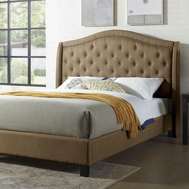 Furniture Of America Carly Transitional Brown Bed Model FM7160BR-Full Bed