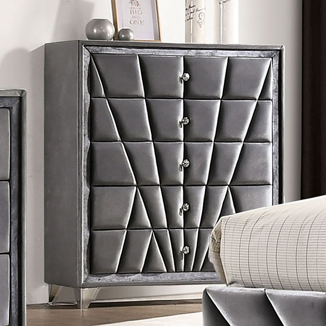 Furniture Of America Carissa Transitional Gray Chest Model CM7164C