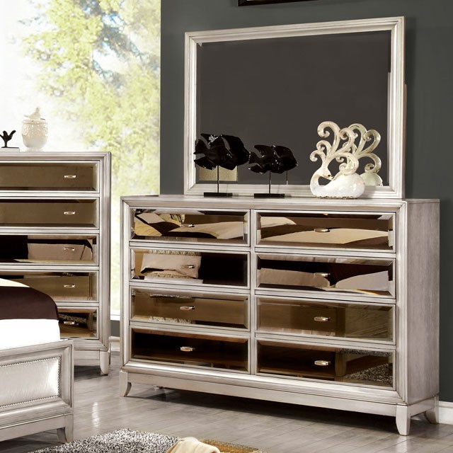 Furniture Of America Golva Transitional Silver Dresser Model CM7295SV-D