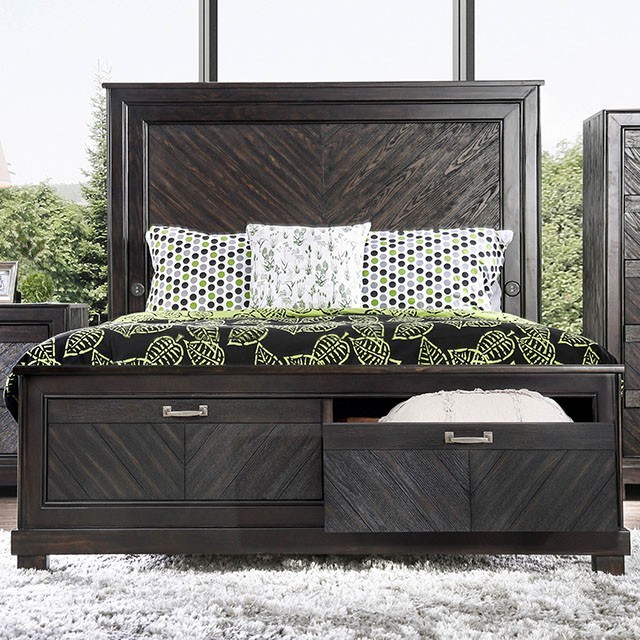 Furniture Of America Argyros Transitional Espresso Bed Model CM7315-Queen Bed